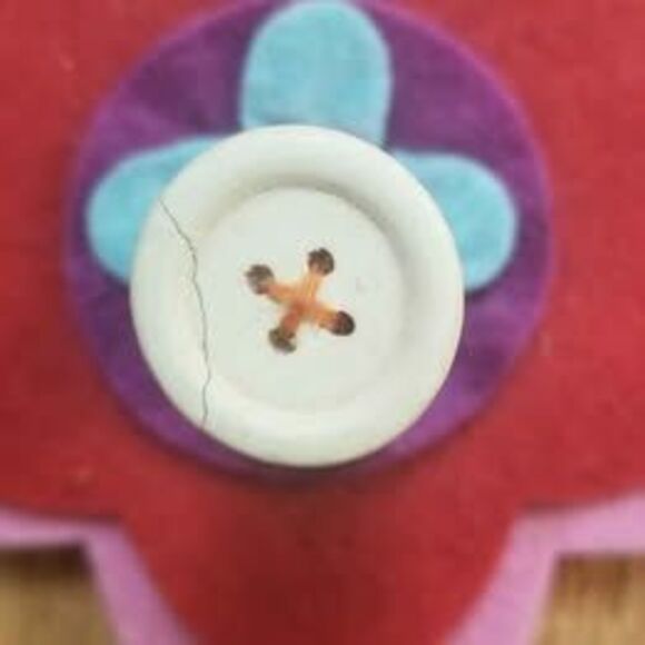 Flower Power Hooks or Curtain Tie Backs Pair - Picture 3 of 6